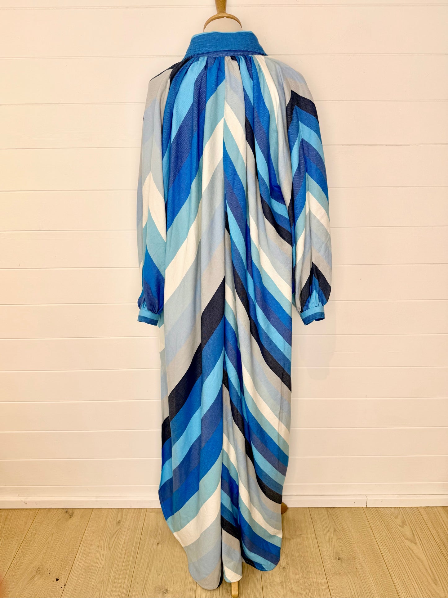 Marrakshi Life Striped Cotton Shirt Dress