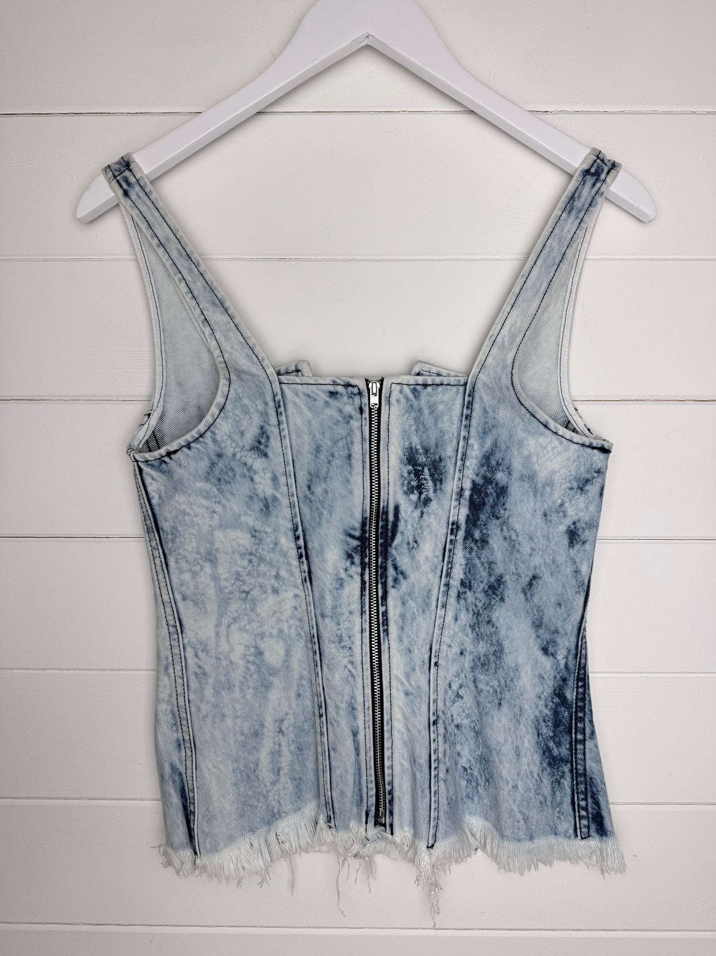 Marques Almeida Denim Bustier Top