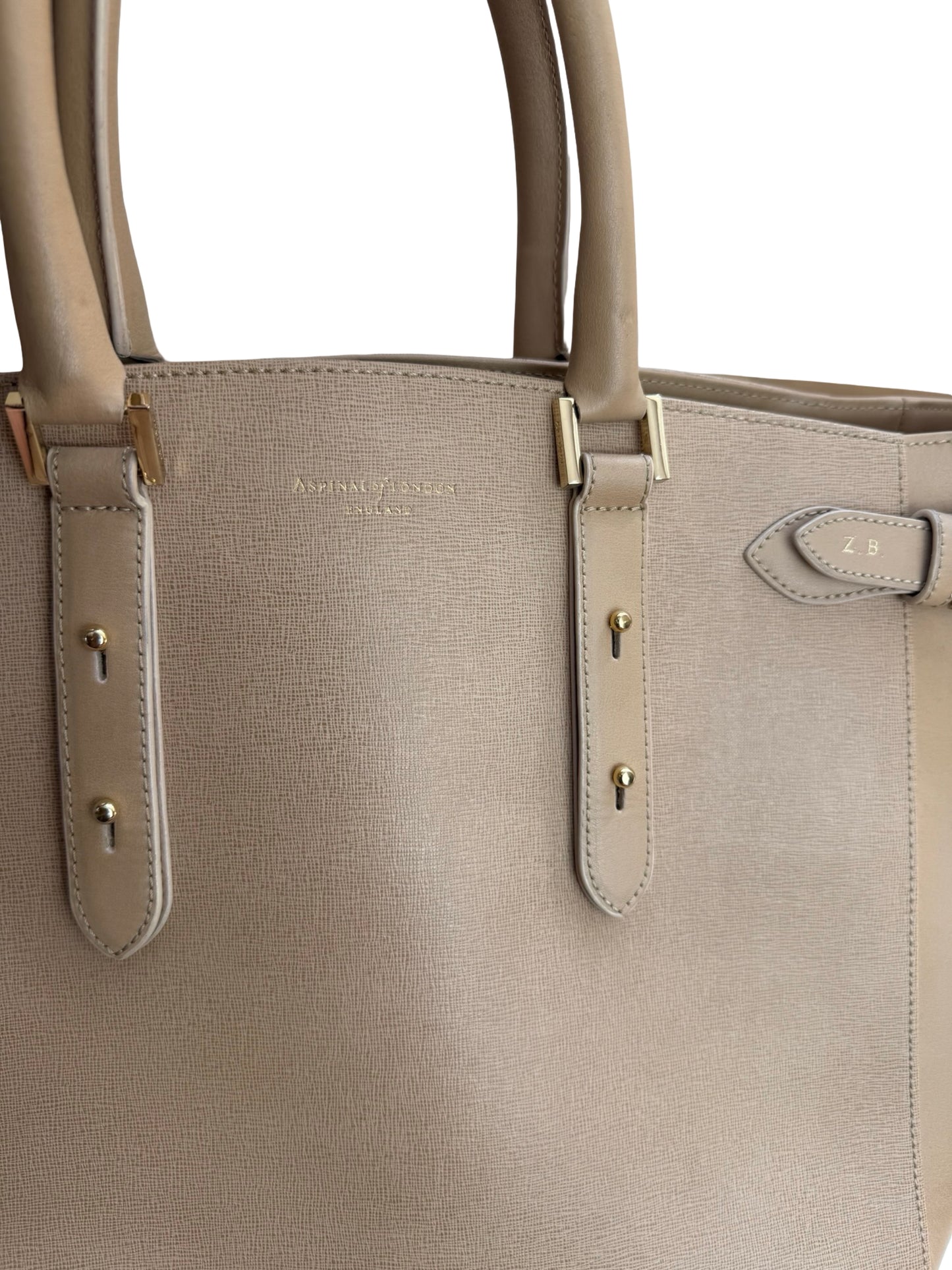 Aspinal Tote Bag Beige