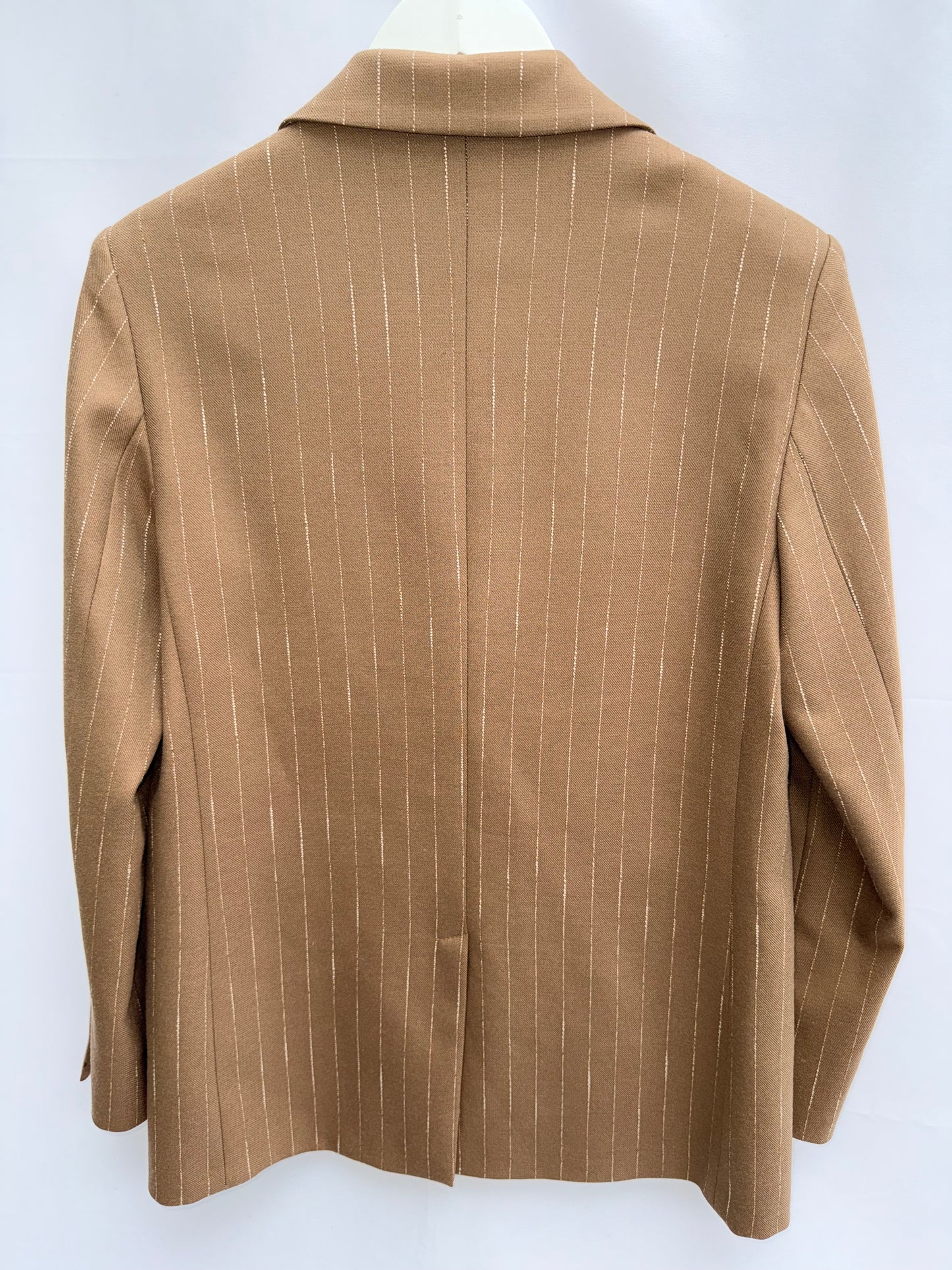 Imperial Beige Pinstripe Blazer