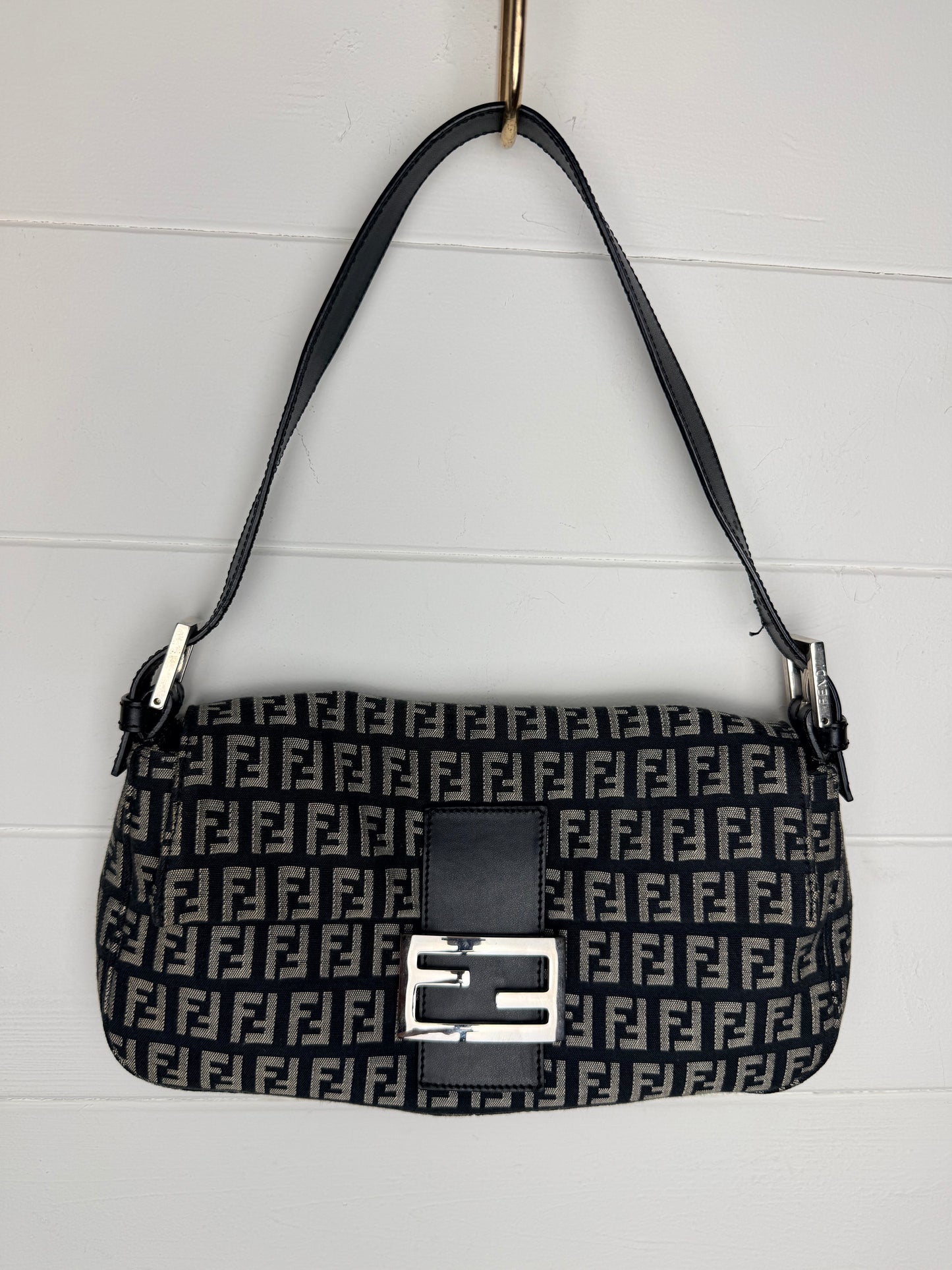Fendi Vintage Zucca Print Baguette