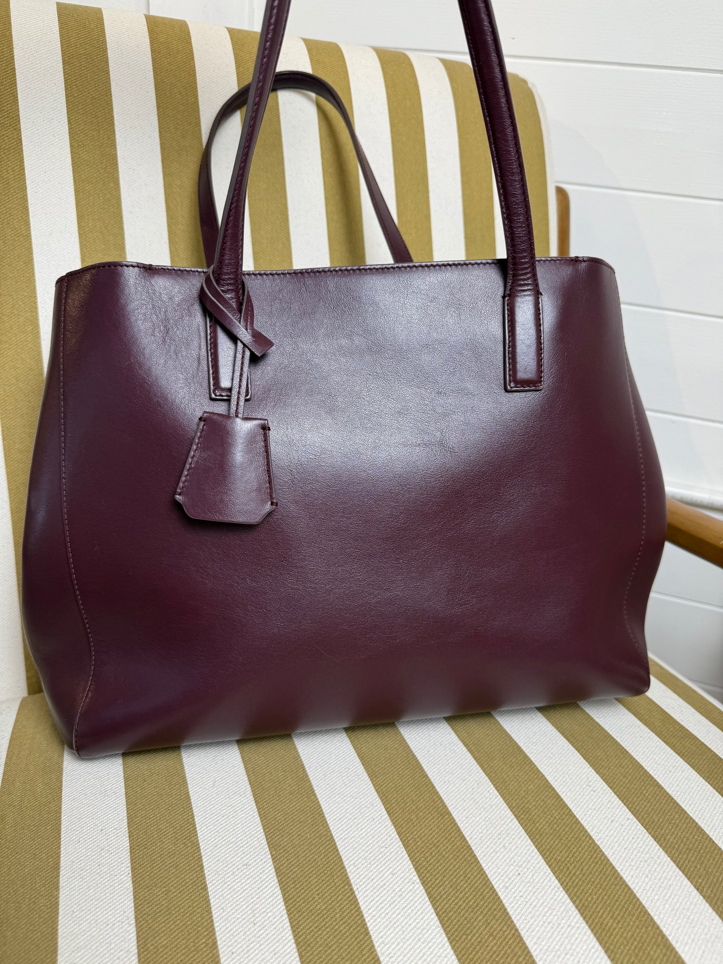 Anya Hindmarch Leather Smiley Tote