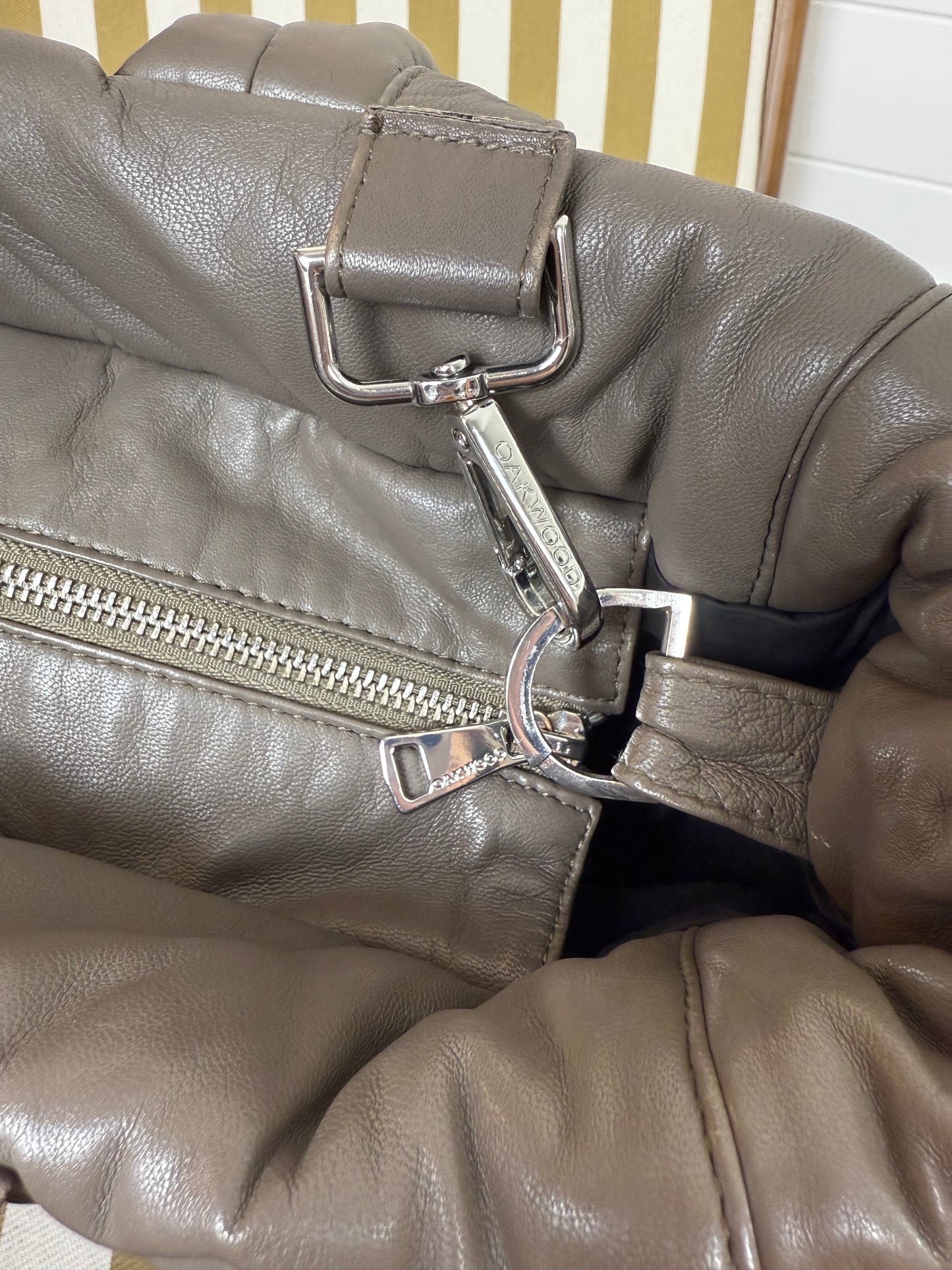 OakWood Quilted Leather Bag