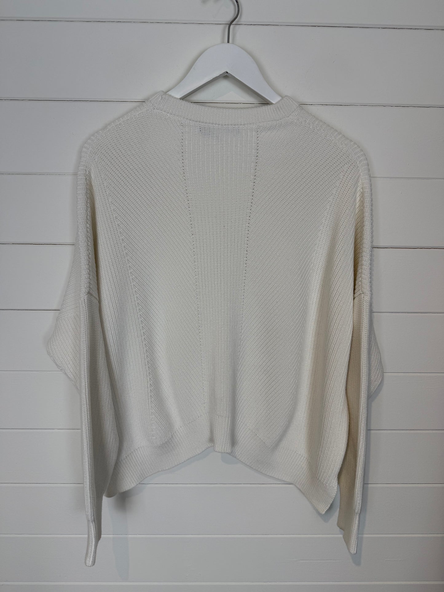 Me+EM White Knit Jumper