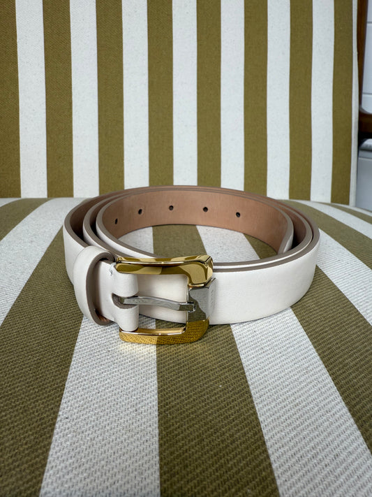 Tod’s White Leather Belt