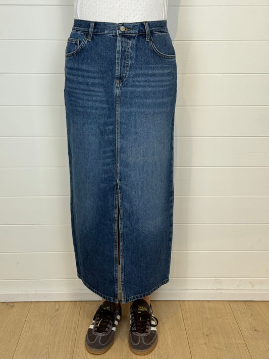 And Or Denim Maxi Skirt