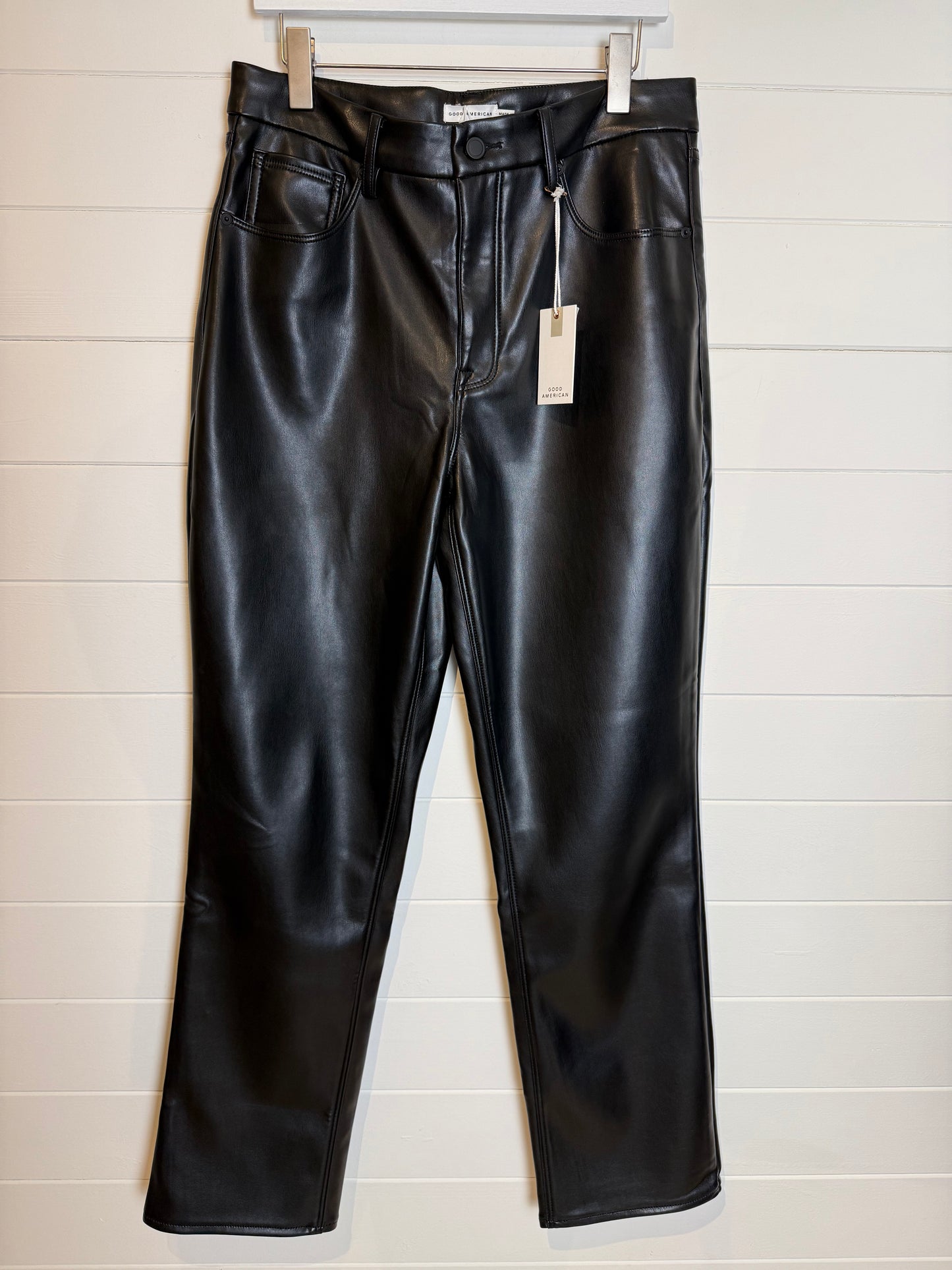 Good American Faux Leather Trousers